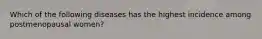 Which of the following diseases has the highest incidence among postmenopausal women?