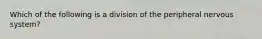 Which of the following is a division of the peripheral nervous system?