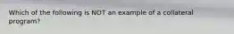 Which of the following is NOT an example of a collateral program?