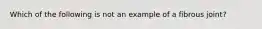 Which of the following is not an example of a fibrous joint?