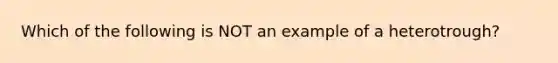 Which of the following is NOT an example of a heterotrough?