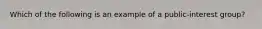 Which of the following is an example of a public-interest group?