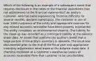 Which of the following is an example of a subsequent event that requires disclosure in the notes to the financial statements (but not adjustments to the financial statements)? An entity's customer, who has been experiencing financial difficulty for several months, declares bankruptcy. The customer is one of over 1000 customers of the entity and appropriate reserves for any related accounts receivable have been properly maintained. The entity completes an environmental cleanup. The liability for the clean-up was recorded as a contingent liability at the balance sheet date. An event that confirms the auditor's belief that a large portion of the entity's inventory is obsolete. The issue was documented prior to the end of the fiscal year and appropriate inventory adjustments were made at the balance sheet date. A chemical explosion at a customer's warehouse causes all accounts receivable from that customer to be uncollectible.