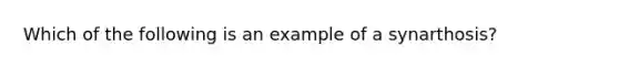 Which of the following is an example of a synarthosis?