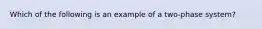 Which of the following is an example of a two-phase system?