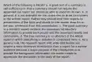 Which of the following is FALSE? a. A good test of a summary is self-sufficiency in that a summary should not require the appended full report but should be able to stand on its own. b. In general, it is not desirable for the researcher to draw conclusions in the written report. Rather they should limit their reports to presentation of the facts and should let the reader draw his or her own inferences from this presentation. c. The good summary in a research report contains the necessary introductory information to provide background and the important results and conclusions. d. The true summary is an abstract of the whole report in which everything is restated in condensed form. e. As a general rule, the research report with wide distribution will require a more extensive introduction than a report for a narrow audience because a major purpose of the introduction is to provide the background information the reader needs to appreciate the discussion in the body of the report.