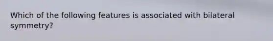 Which of the following features is associated with bilateral symmetry?