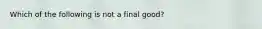 Which of the following is not a final good?