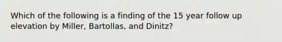 Which of the following is a finding of the 15 year follow up elevation by Miller, Bartollas, and Dinitz?