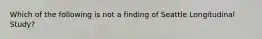 Which of the following is not a finding of Seattle Longitudinal Study?