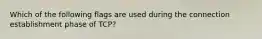 Which of the following flags are used during the connection establishment phase of TCP?