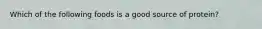 Which of the following foods is a good source of protein?