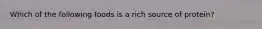 Which of the following foods is a rich source of protein?