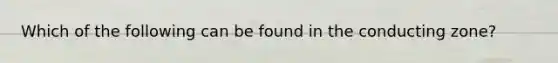 Which of the following can be found in the conducting zone?