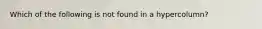 Which of the following is not found in a hypercolumn?