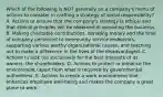 Which of the following is NOT generally on a company's menu of actions to consider in crafting a strategy of social responsibility? A. Actions to ensure that the company's strategy is ethical and that ethical principles will be observed in operating the business. B. Making charitable contributions, donating money and the time of company personnel to community service endeavors, supporting various worthy organizational causes, and reaching out to make a difference in the lives of the disadvantaged. C. Actions to look out exclusively for the best interests of its owners, the shareholders. D. Actions to protect or enhance the environment (apart from what is required by governmental authorities). E. Actions to create a work environment that enhances employee well-being and makes the company a great place to work.