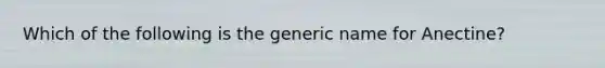 Which of the following is the generic name for Anectine?