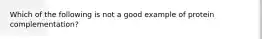 Which of the following is not a good example of protein complementation?