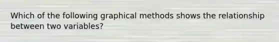 Which of the following graphical methods shows the relationship between two variables?