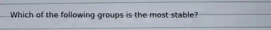 Which of the following groups is the most stable?