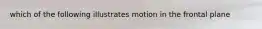 which of the following illustrates motion in the frontal plane