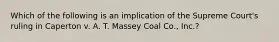 Which of the following is an implication of the Supreme Court's ruling in Caperton v. A. T. Massey Coal Co., Inc.?