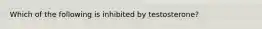 Which of the following is inhibited by testosterone?