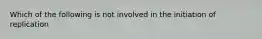 Which of the following is not involved in the initiation of replication