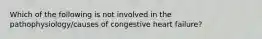 Which of the following is not involved in the pathophysiology/causes of congestive heart failure?