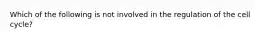 Which of the following is not involved in the regulation of the cell cycle?