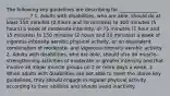 The following key guidelines are describing for ________________ __________? 1. Adults with disabilities, who are able, should do at least 150 minutes (2 hours and 30 minutes) to 300 minutes (5 hours) a week of moderate-intensity, or 75 minutes (1 hour and 15 minutes) to 150 minutes (2 hours and 30 minutes) a week of vigorous-intensity aerobic physical activity, or an equivalent combination of moderate- and vigorous-intensity aerobic activity. 2. Adults with disabilities, who are able, should also do muscle-strengthening activities of moderate or greater intensity and that involve all major muscle groups on 2 or more days a week. 3. When adults with disabilities are not able to meet the above key guidelines, they should engage in regular physical activity according to their abilities and should avoid inactivity.