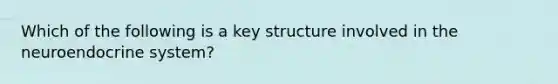 Which of the following is a key structure involved in the neuroendocrine system?