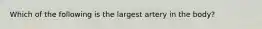 Which of the following is the largest artery in the body?