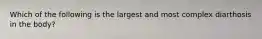 Which of the following is the largest and most complex diarthosis in the body?