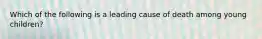 Which of the following is a leading cause of death among young children?