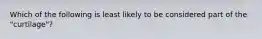 Which of the following is least likely to be considered part of the "curtilage"?