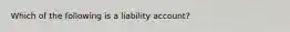 Which of the following is a liability account?