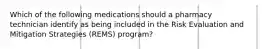 Which of the following medications should a pharmacy technician identify as being included in the Risk Evaluation and Mitigation Strategies (REMS) program?