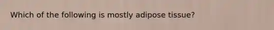 Which of the following is mostly adipose tissue?