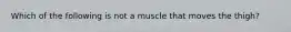 Which of the following is not a muscle that moves the thigh?