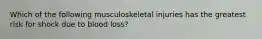 Which of the following musculoskeletal injuries has the greatest risk for shock due to blood loss?