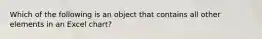 Which of the following is an object that contains all other elements in an Excel chart?