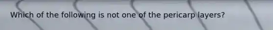 Which of the following is not one of the pericarp layers?