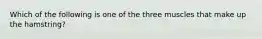 Which of the following is one of the three muscles that make up the hamstring?