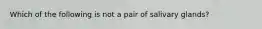 Which of the following is not a pair of salivary glands?