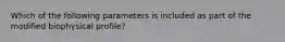 Which of the following parameters is included as part of the modified biophysical profile?