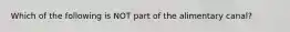 Which of the following is NOT part of the alimentary canal?