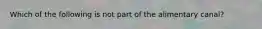 Which of the following is not part of the alimentary canal?