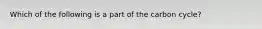 Which of the following is a part of the carbon cycle?