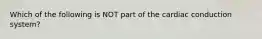 Which of the following is NOT part of the cardiac conduction system?